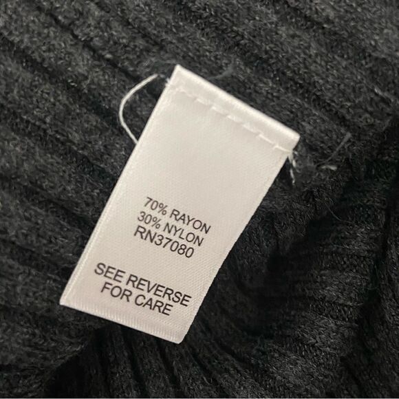 Cato Women’s Grau Ribbed Knit Longline Duster Vest Minimalist Academia Size 24W - Picture 6 of 10